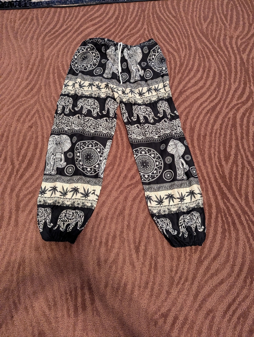 Thai Women's  Elephant Print Harem Pants